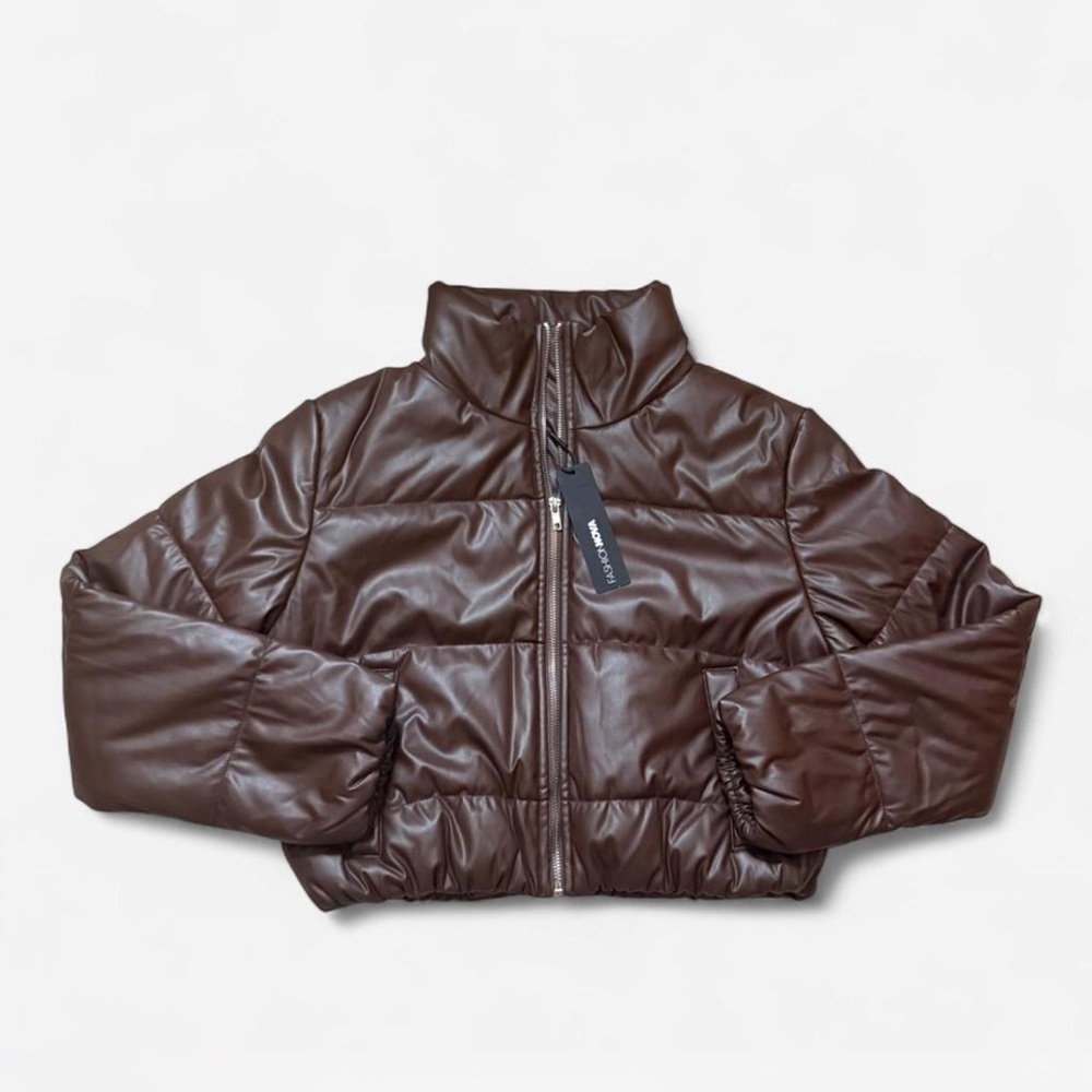 Fashion Nova Brown Leather Jacket